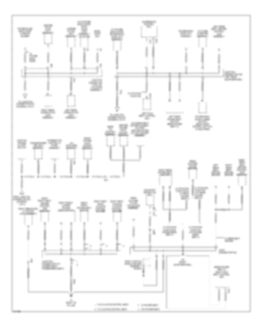 Ground Distribution Wiring Diagram 3 of 4 for Toyota Sequoia Limited 2011