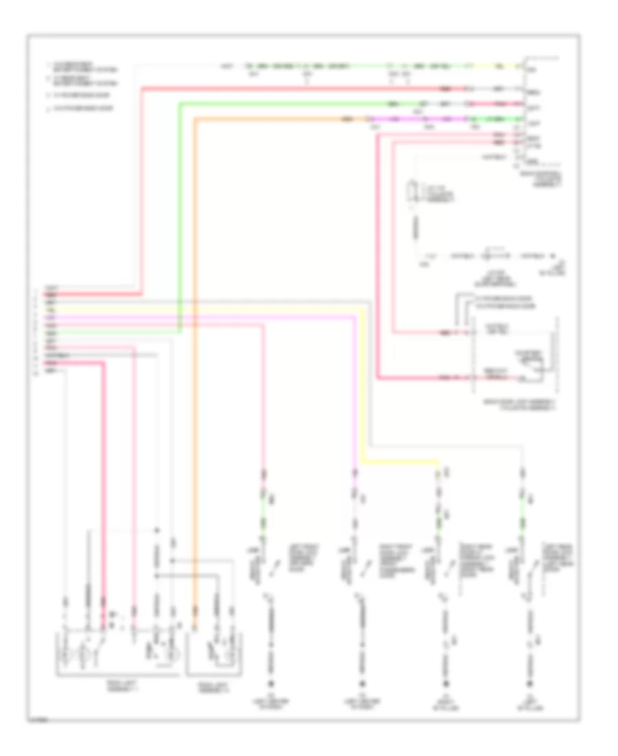 Courtesy Lamps Wiring Diagram (3 of 3) for Toyota Sequoia Limited 2011