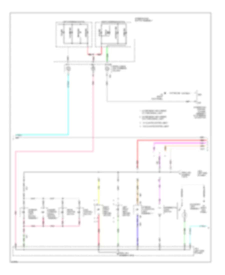 Instrument Illumination Wiring Diagram (2 of 3) for Toyota Sequoia Limited 2011