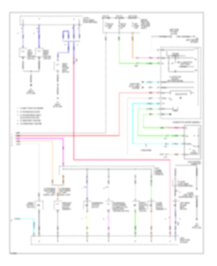 Instrument Illumination Wiring Diagram (3 of 3) for Toyota Sequoia Limited 2011