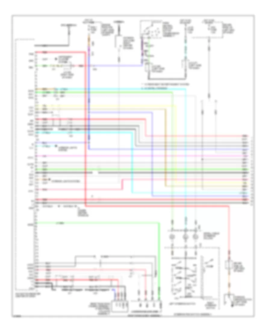 Navigation Wiring Diagram, with Separate Amplifier (1 of 4) for Toyota Sequoia Limited 2011
