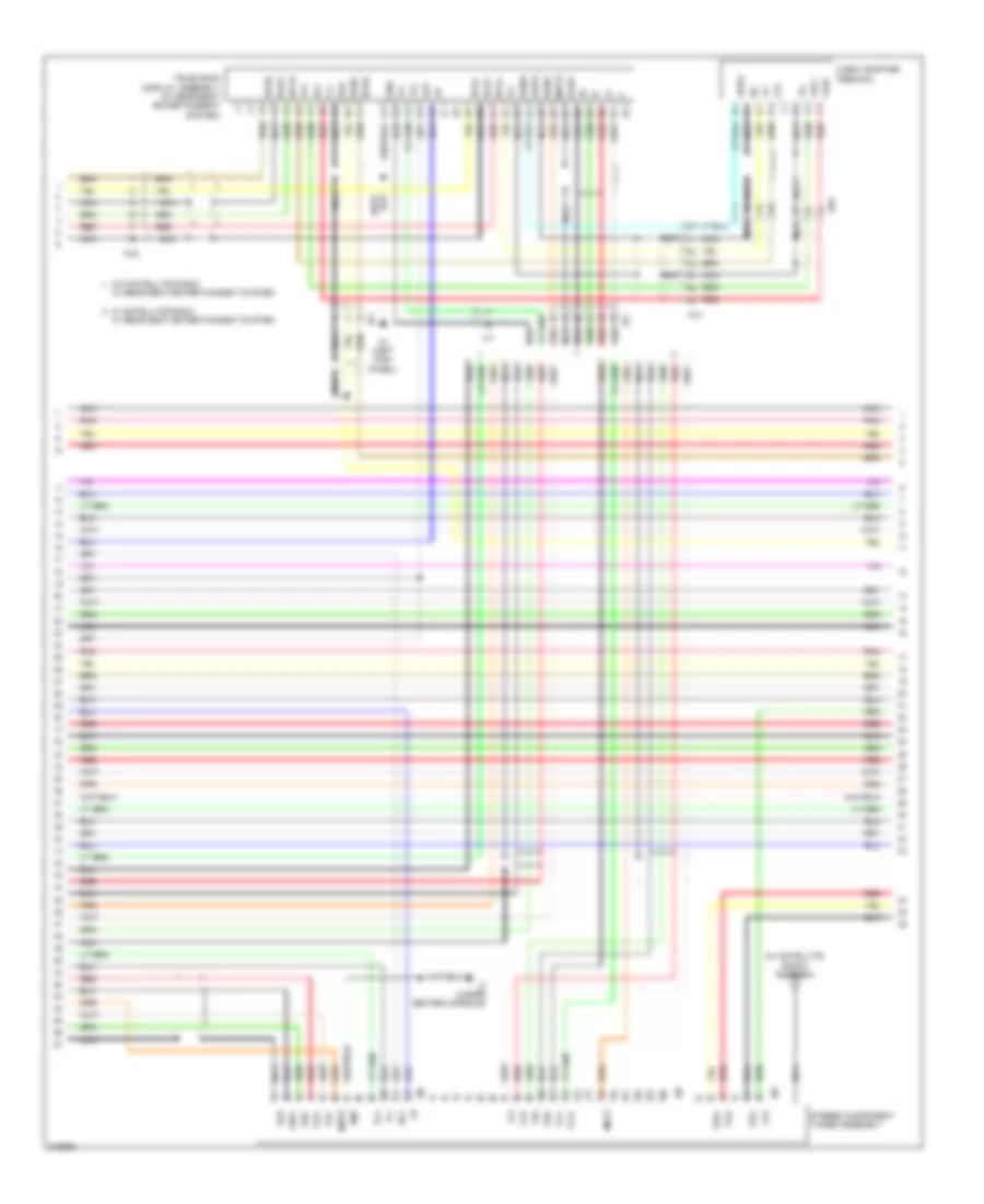 Navigation Wiring Diagram, with Separate Amplifier (3 of 4) for Toyota Sequoia Limited 2011