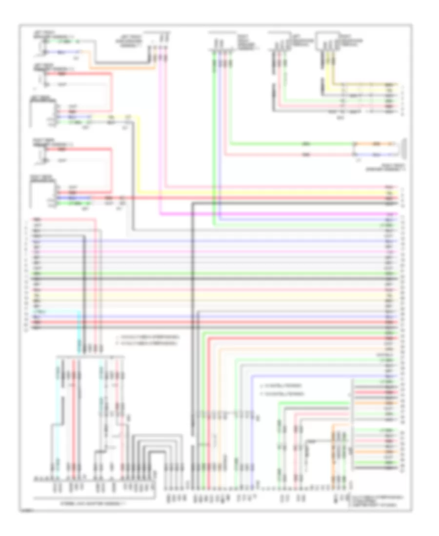 Radio Wiring Diagram without Navigation with Separate Amplifier 2 of 4 for Toyota Sequoia Limited 2011