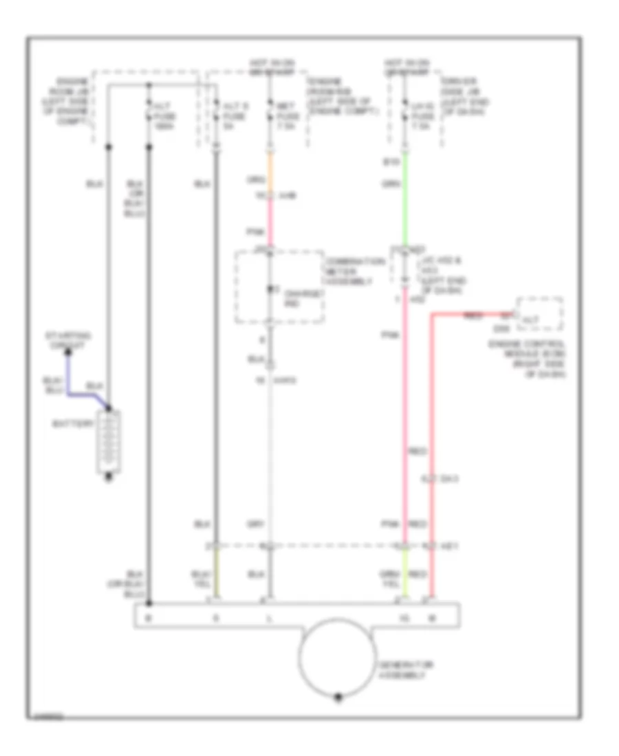 Charging Wiring Diagram for Toyota Sequoia Limited 2011