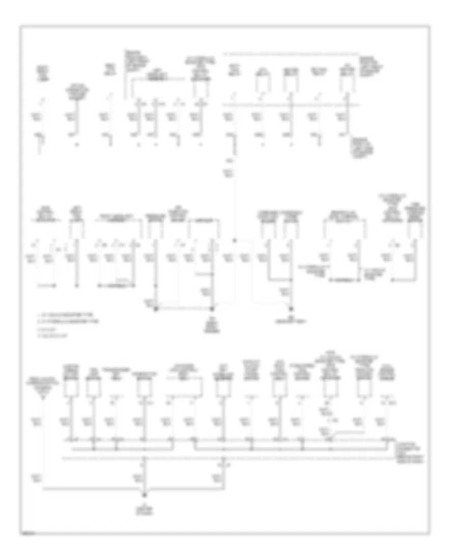 Ground Distribution Wiring Diagram 4 of 4 for Toyota Tacoma 2013
