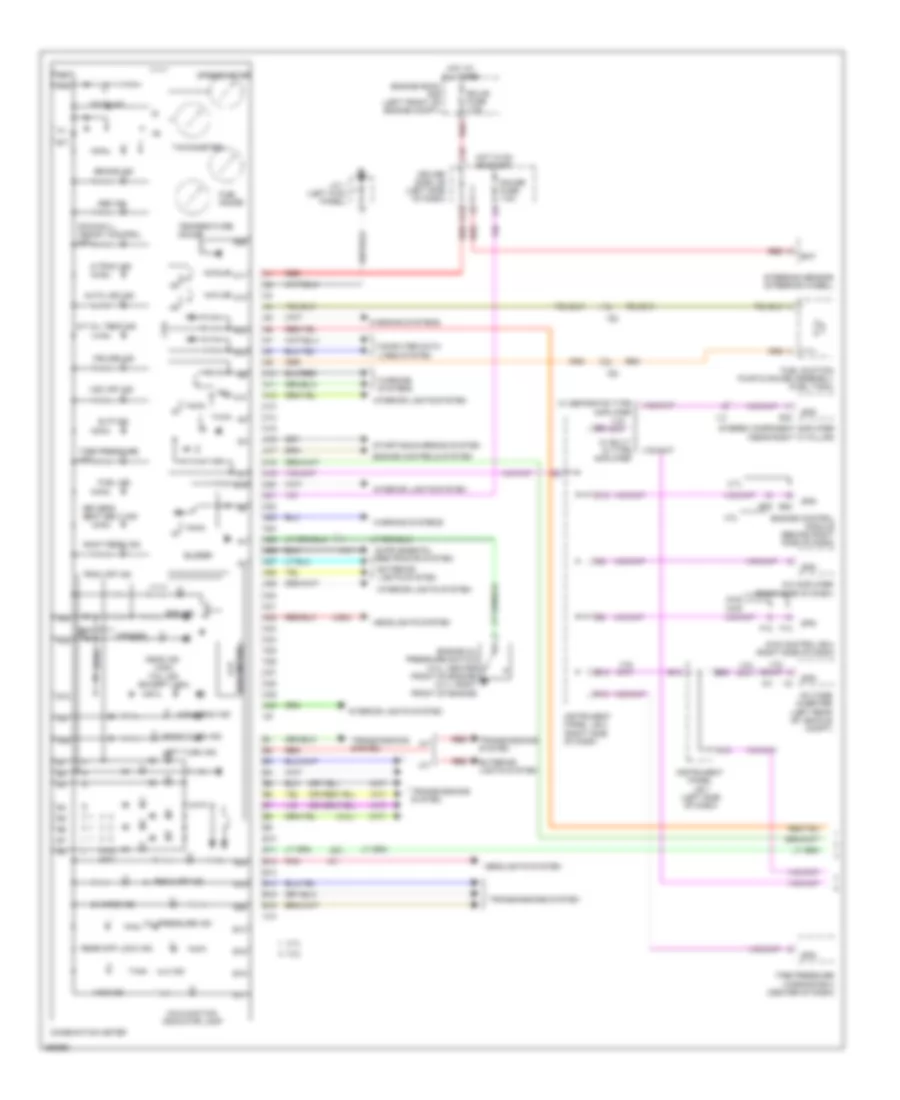 Instrument Cluster Wiring Diagram 1 of 2 for Toyota Tacoma 2013