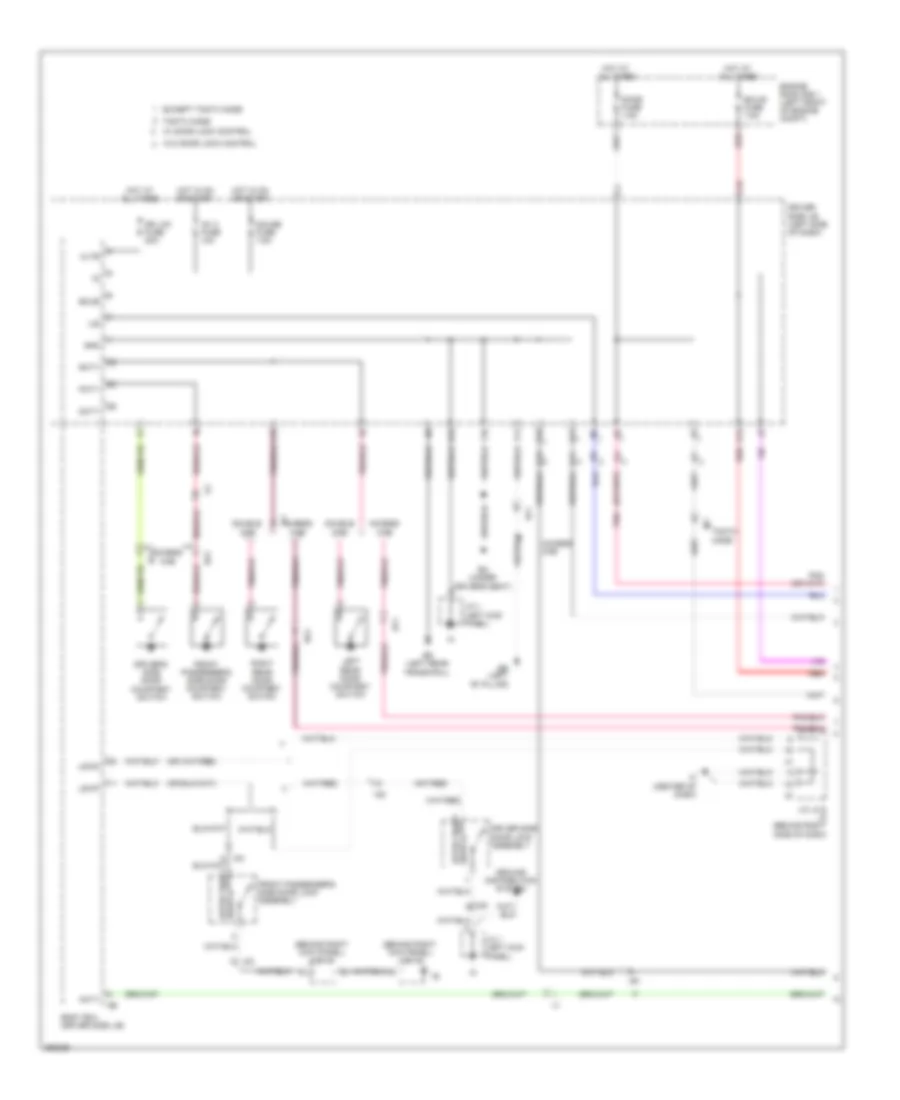 Courtesy Lamps Wiring Diagram 1 of 2 for Toyota Tacoma 2013