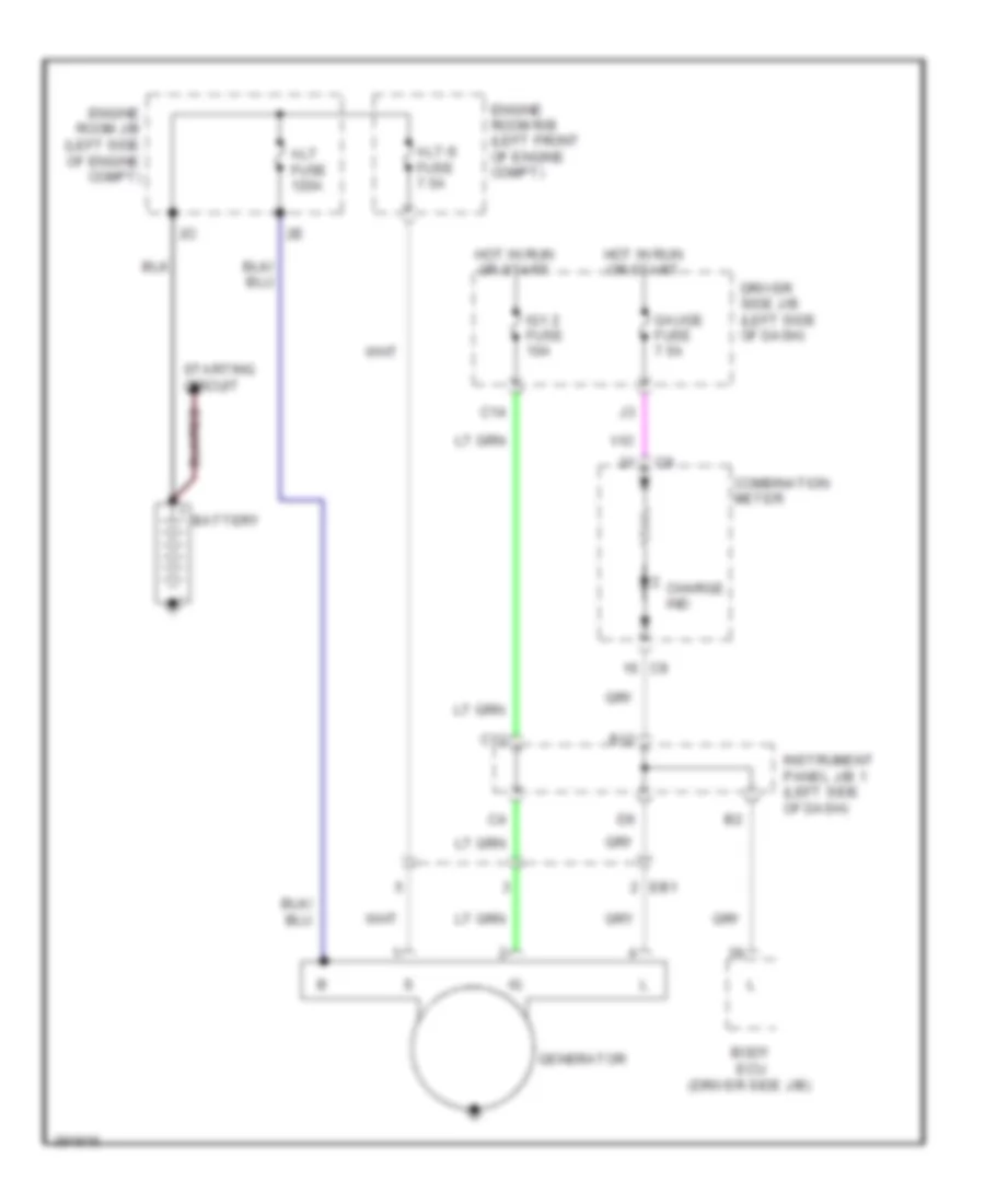 4 0L Charging Wiring Diagram for Toyota Tacoma 2013
