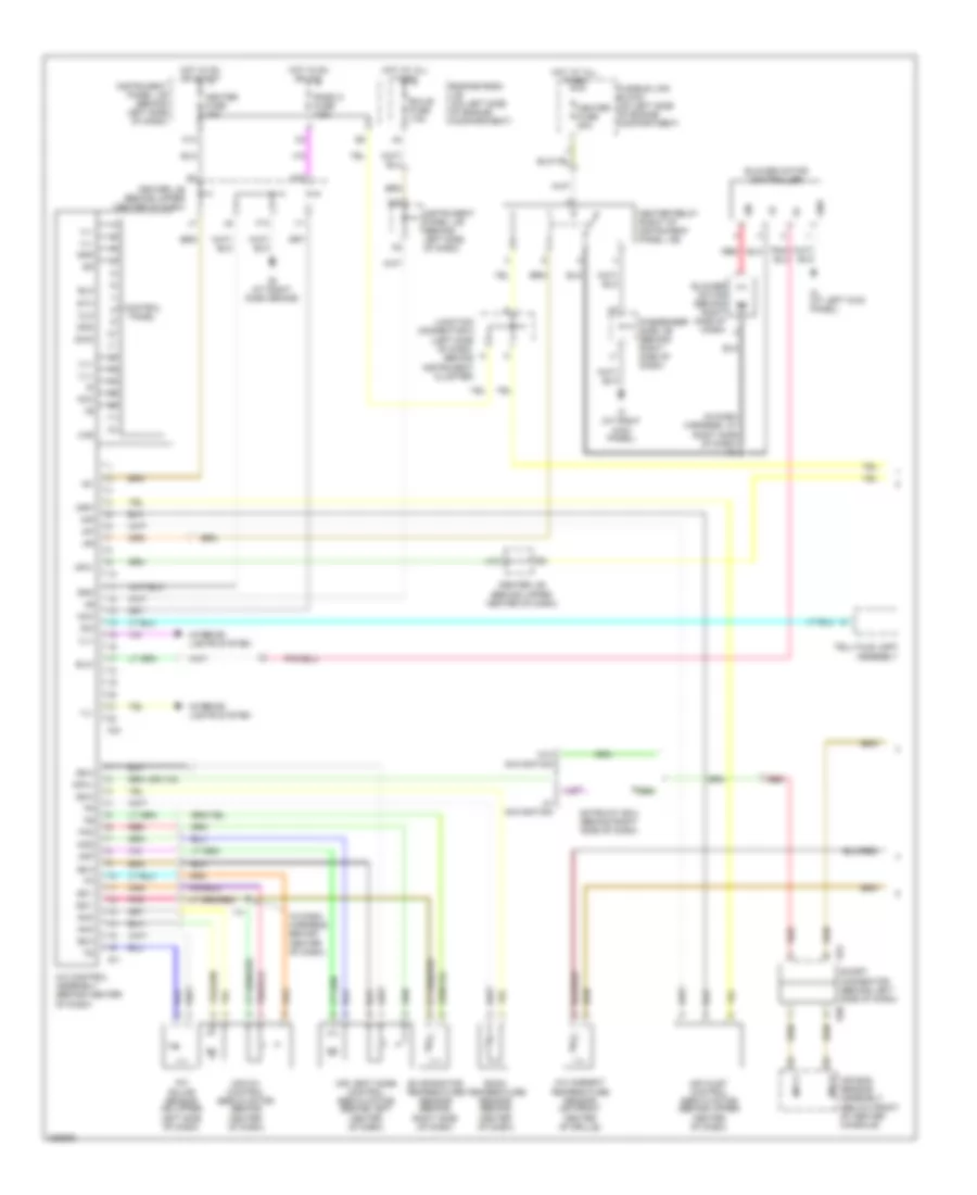 3.3L, Automatic AC Wiring Diagram (1 of 2) for Toyota Highlander 2005