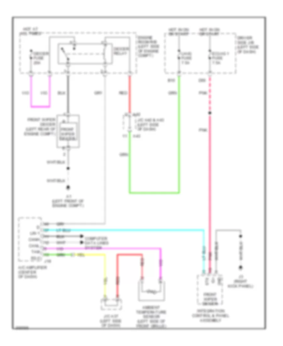 Front Deicer Wiring Diagram for Toyota Tundra Limited 2009