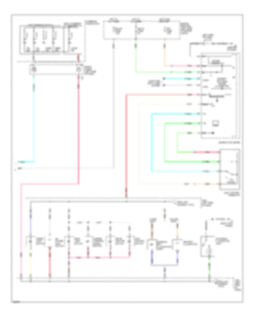 Instrument Illumination Wiring Diagram (2 of 2) for Toyota Tundra Limited 2009