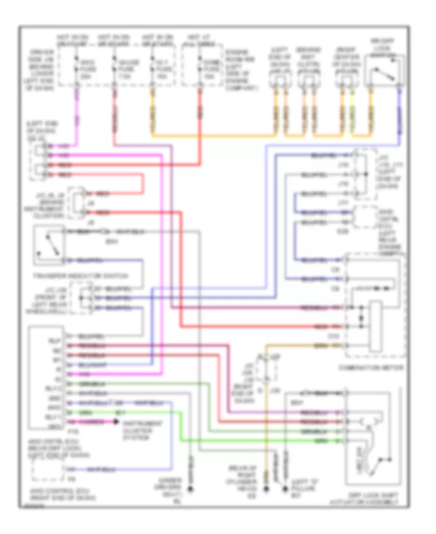 Differential Lock Wiring Diagram for Toyota 4Runner SR5 2009