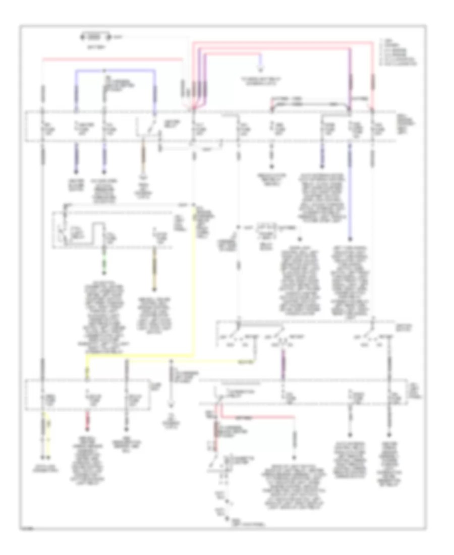Power Distribution Wiring Diagram 1 of 2 for Toyota T100 DX 1 Ton 1995