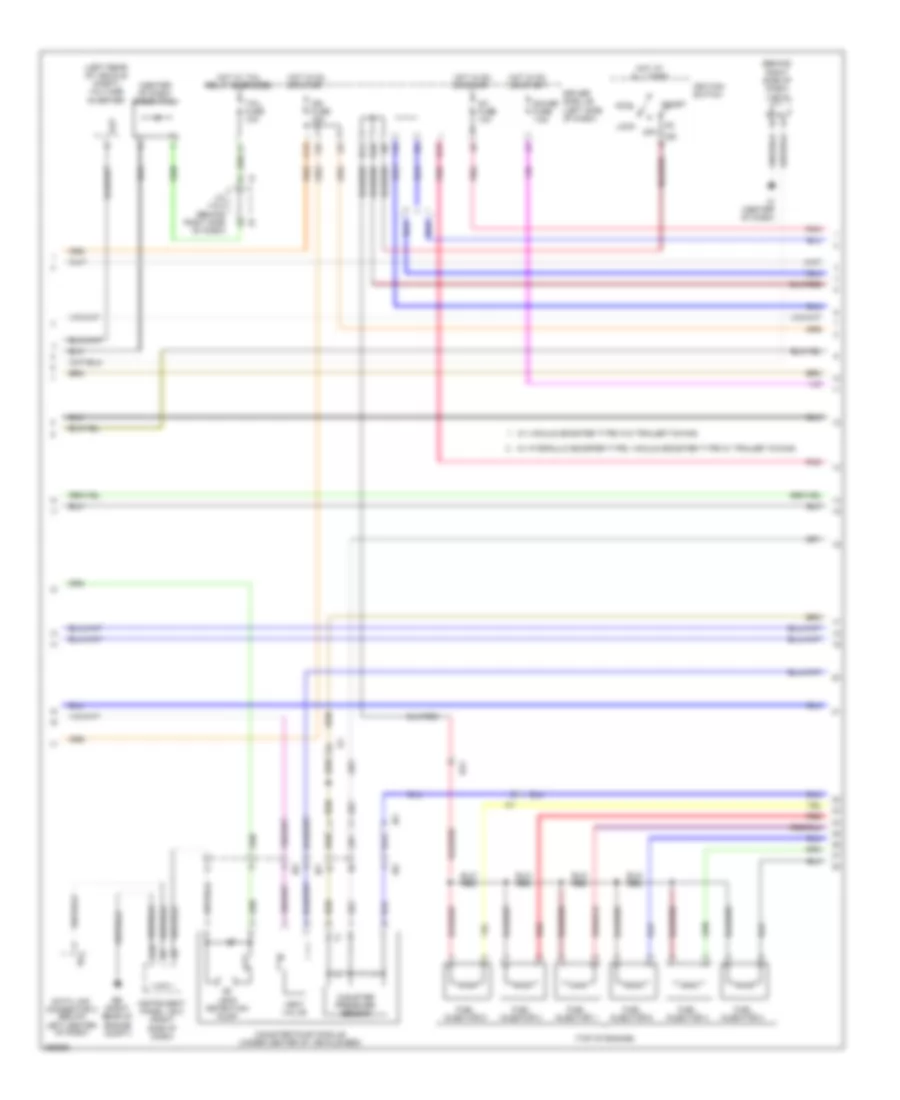 4.0L, Engine Performance Wiring Diagram (2 of 7) for Toyota Tacoma PreRunner 2013
