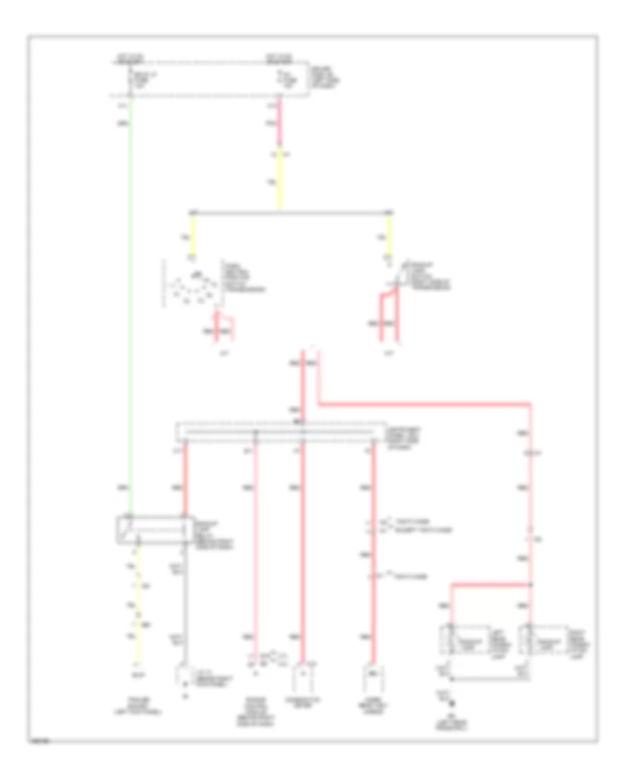 Backup Lamps Wiring Diagram for Toyota Tacoma PreRunner 2013