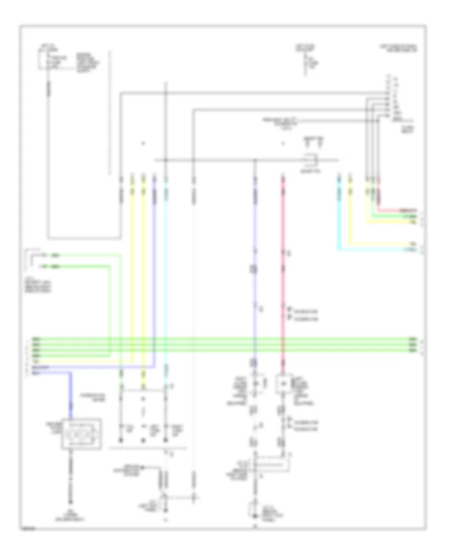 Exterior Lamps Wiring Diagram, without Trailer Tow (2 of 3) for Toyota Tacoma PreRunner 2013