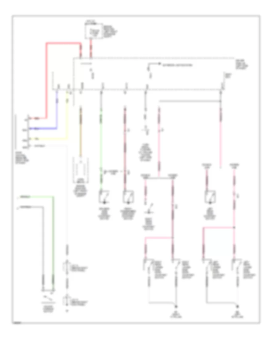 Power Door Locks Wiring Diagram, with Keyless Entry (2 of 2) for Toyota Tacoma PreRunner 2013