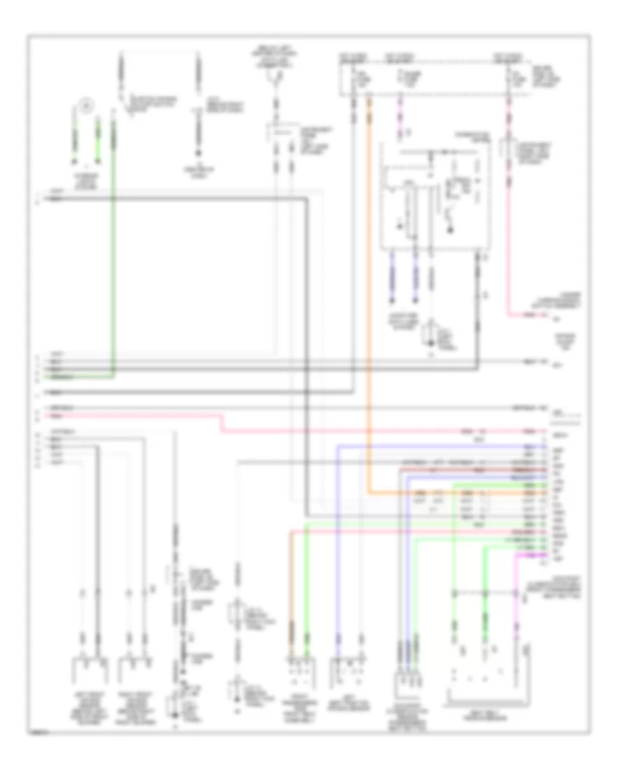 Supplemental Restraints Wiring Diagram, Bench Seat (2 of 2) for Toyota Tacoma PreRunner 2013