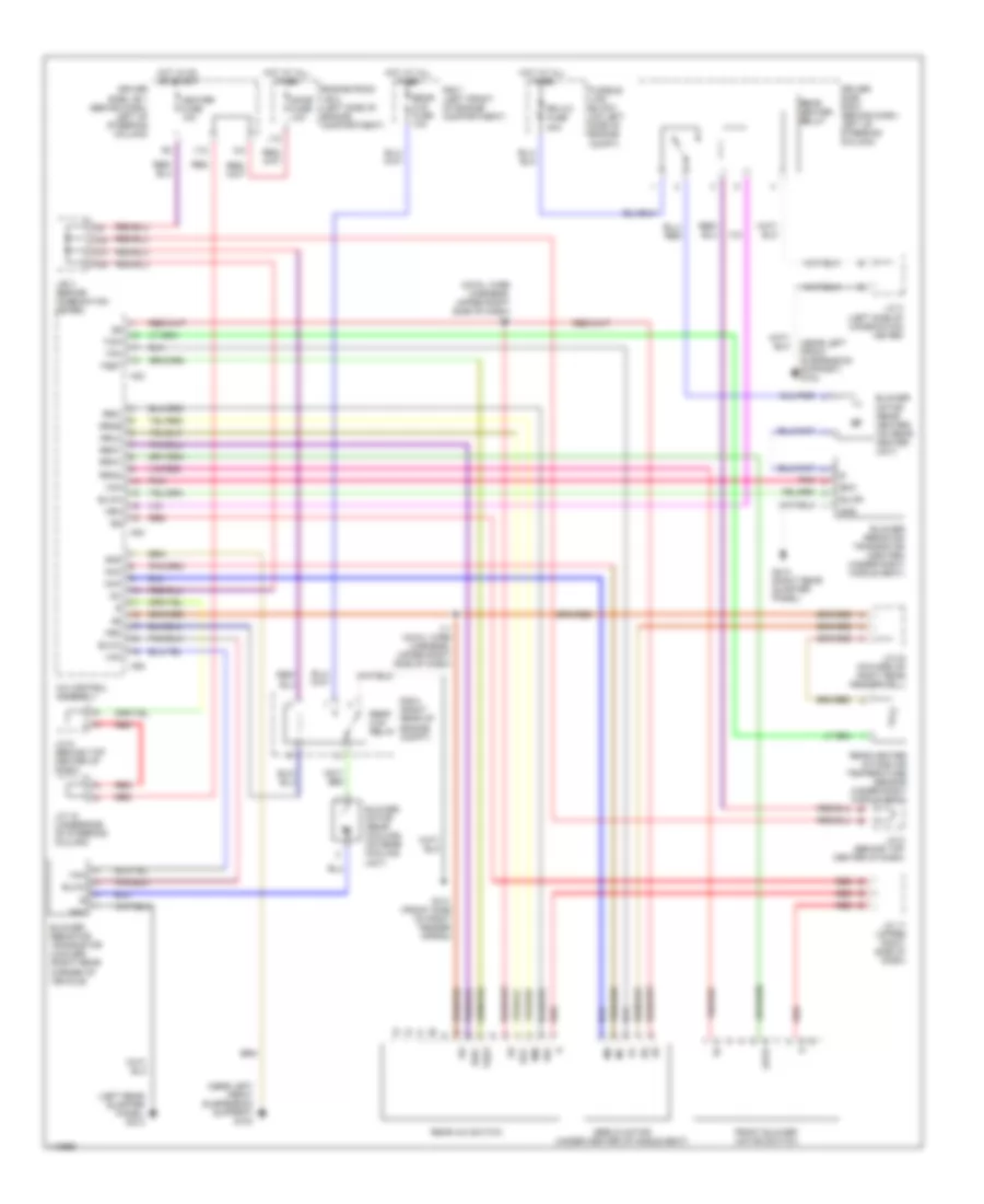 Automatic A C Wiring Diagram Rear A C for Toyota Sienna CE 2001