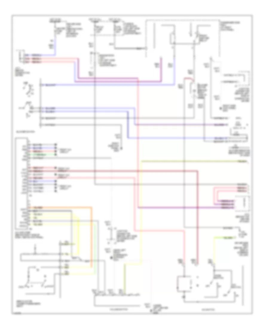 Manual AC Wiring Diagram, Rear AC (1 of 2) for Toyota Sienna CE 2001