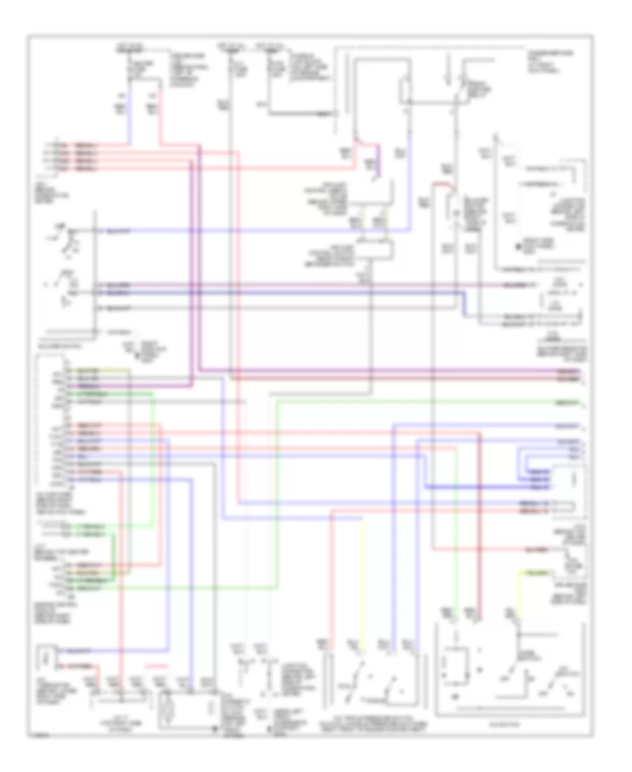 Manual A C Wiring Diagram without Towing Package 1 of 2 for Toyota Sienna CE 2001