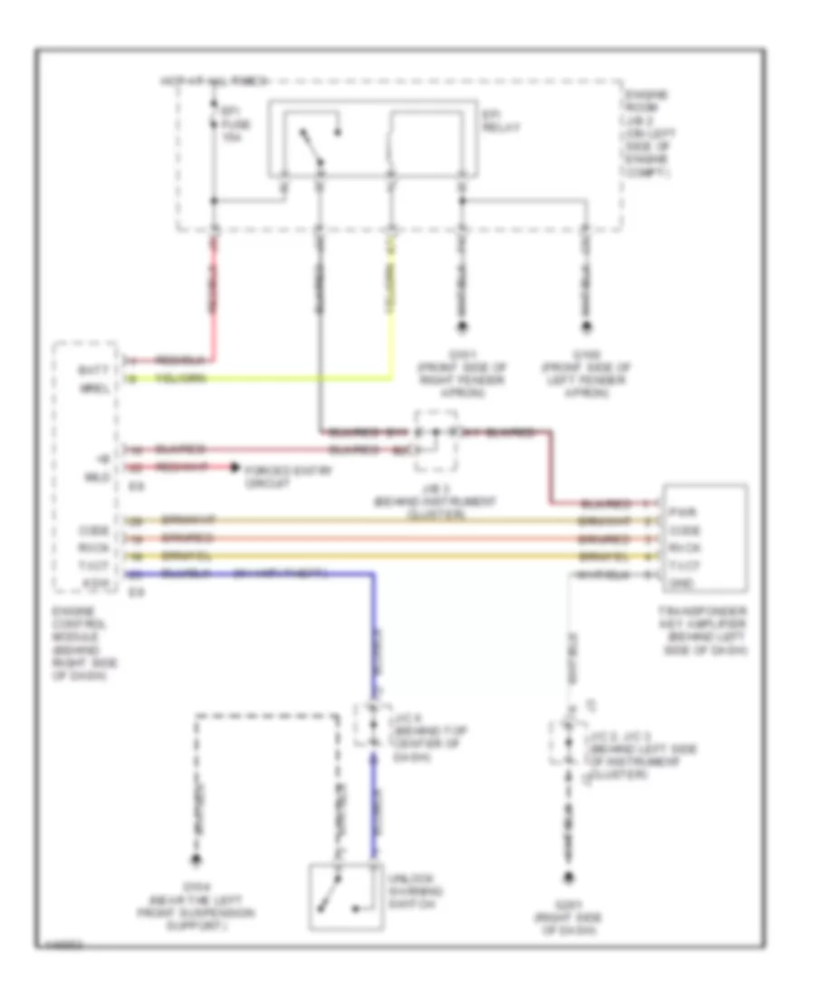 Immobilizer Wiring Diagram for Toyota Sienna CE 2001