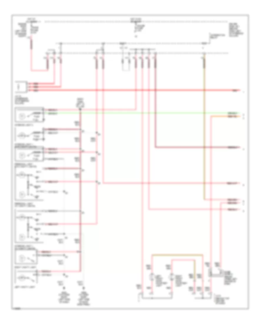 Courtesy Lamps Wiring Diagram with Door Locks 1 of 2 for Toyota Sienna CE 2001