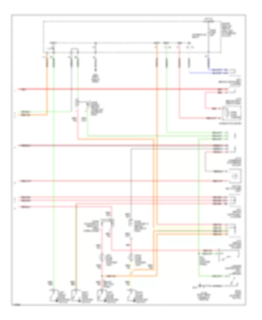 Courtesy Lamps Wiring Diagram with Door Locks 2 of 2 for Toyota Sienna CE 2001