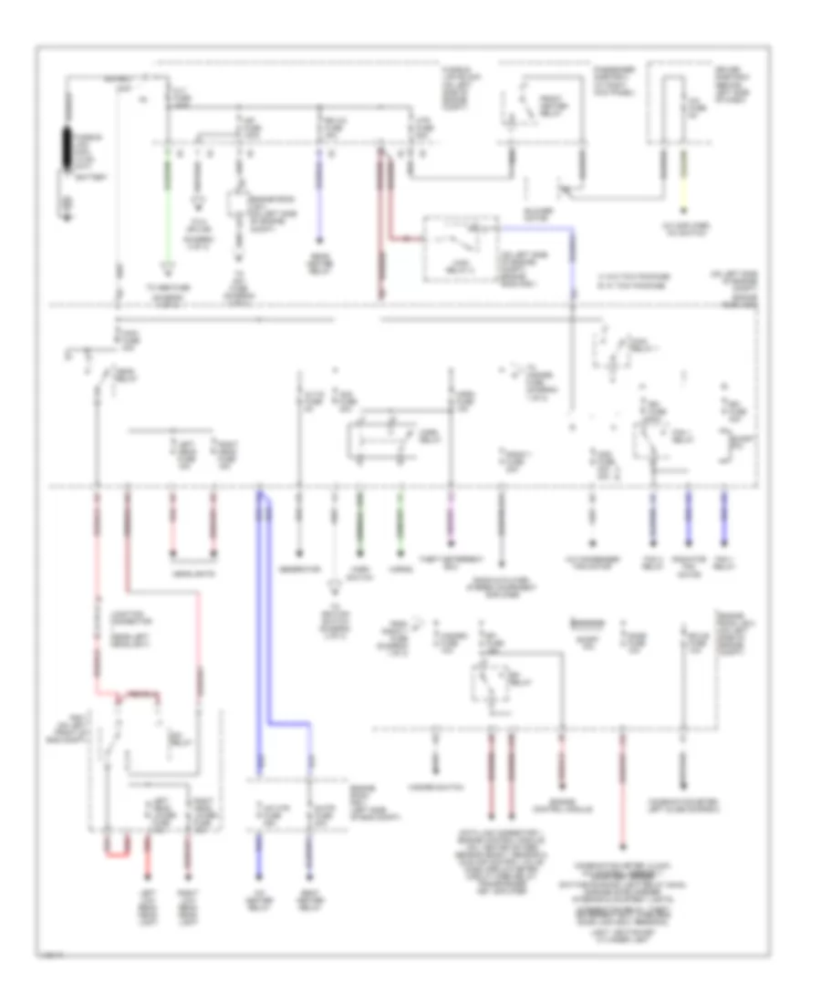 Power Distribution Wiring Diagram 1 of 3 for Toyota Sienna CE 2001