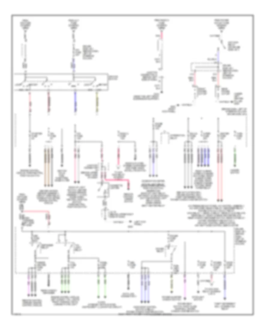 Power Distribution Wiring Diagram (2 of 3) for Toyota Sienna CE 2001