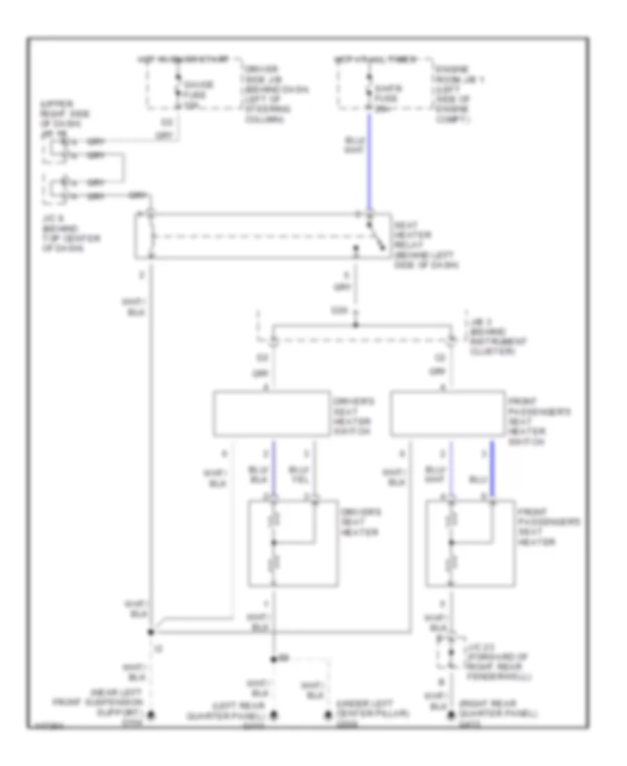 Heated Seats Wiring Diagram for Toyota Sienna CE 2001