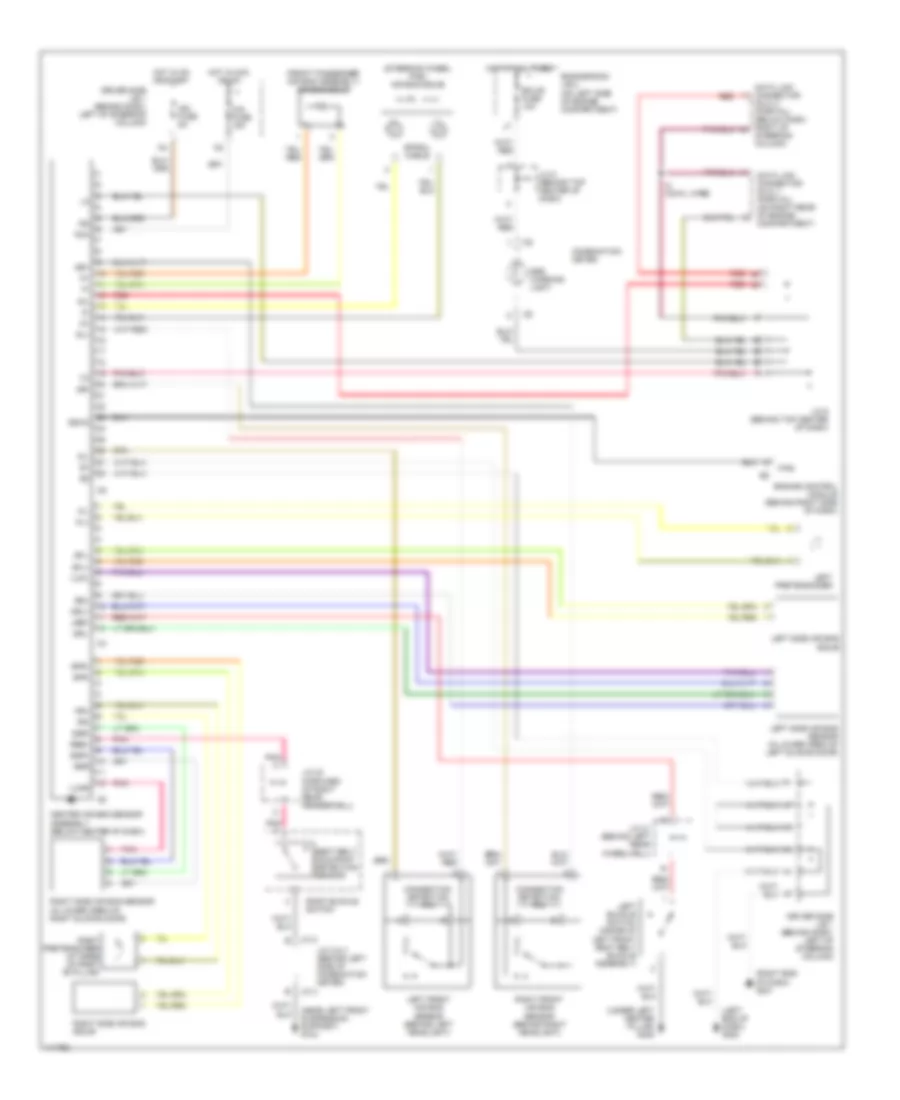 Supplemental Restraint Wiring Diagram for Toyota Sienna CE 2001
