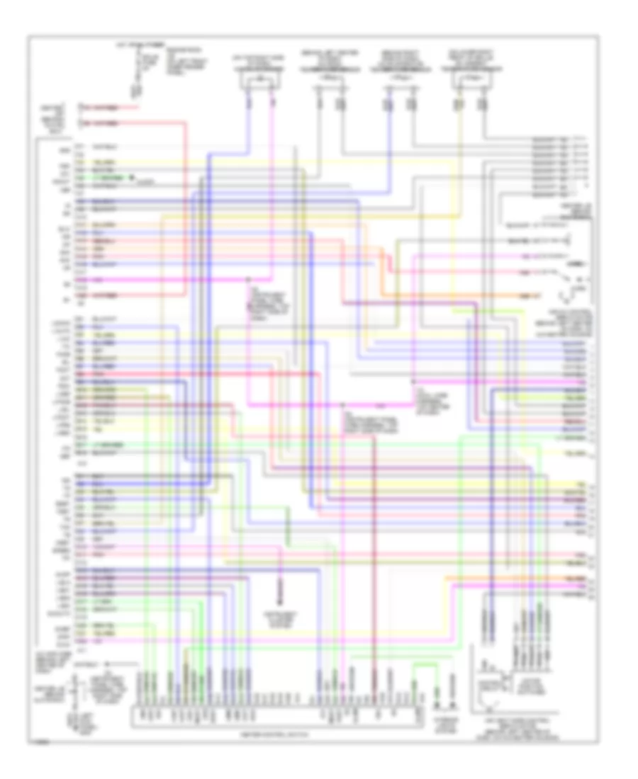 Automatic AC Wiring Diagram (1 of 2) for Toyota Avalon XLS 1999