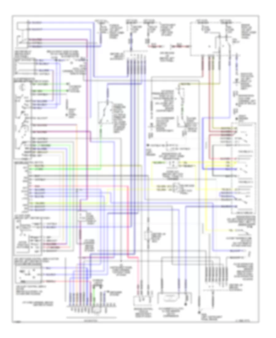 Manual AC Wiring Diagram for Toyota Avalon XLS 1999