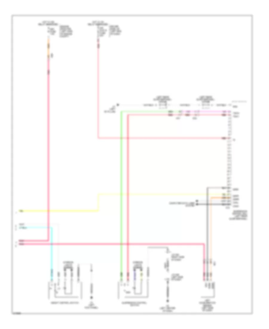 Electronic Suspension Wiring Diagram 3 of 3 for Toyota Sequoia Platinum 2011