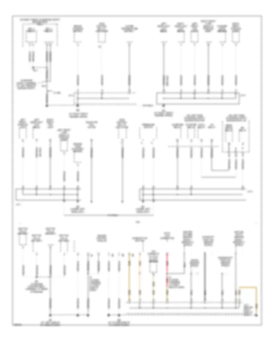 Ground Distribution Wiring Diagram 1 of 4 for Toyota Highlander Limited 2005
