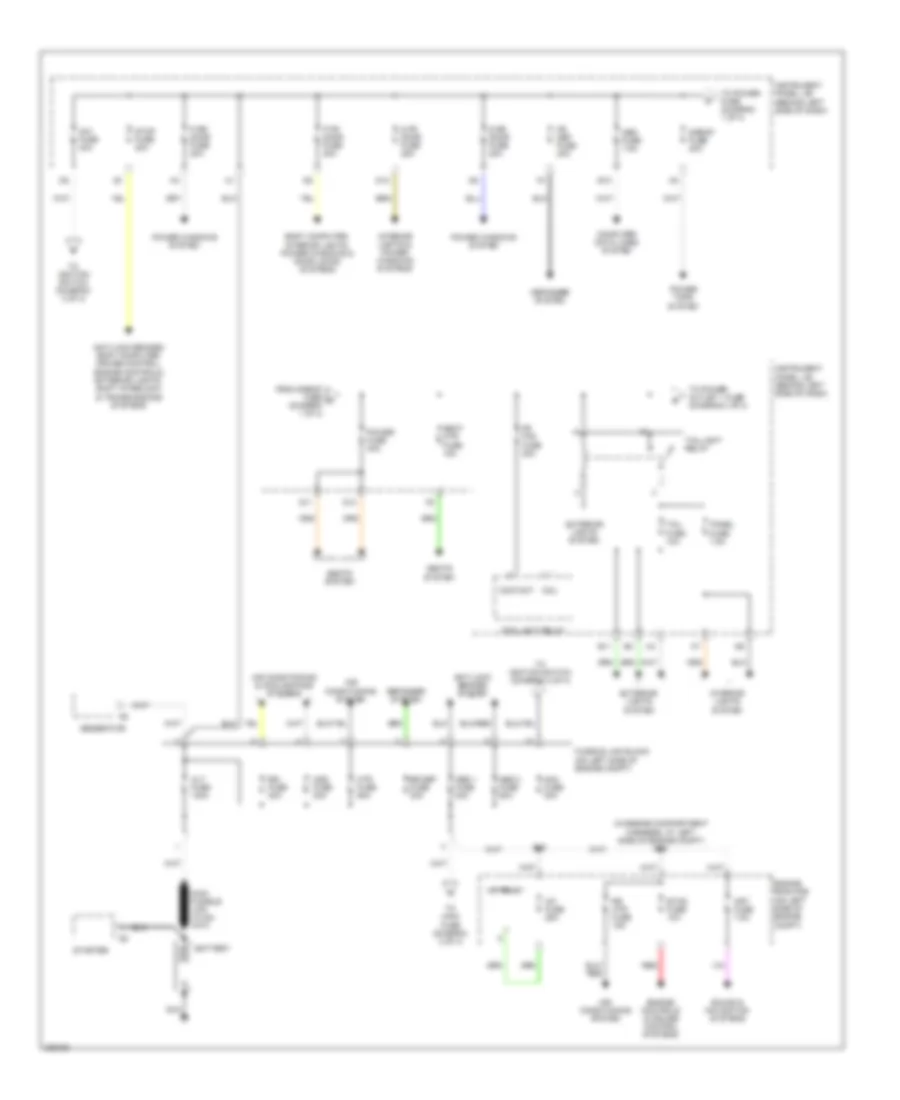 Power Distribution Wiring Diagram 1 of 4 for Toyota Highlander Limited 2005