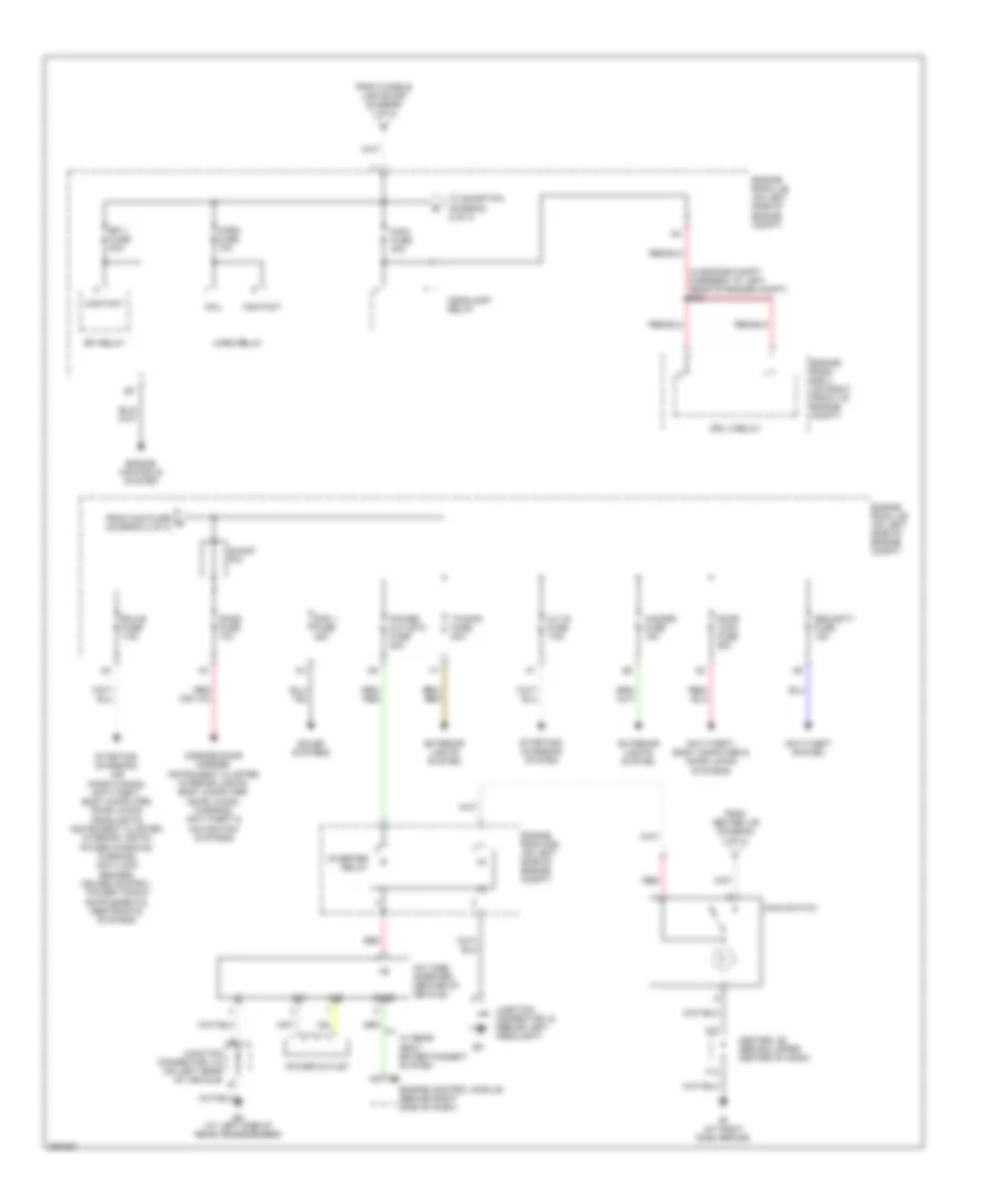 Power Distribution Wiring Diagram 2 of 4 for Toyota Highlander Limited 2005