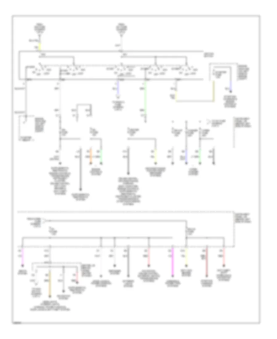 Power Distribution Wiring Diagram (3 of 4) for Toyota Highlander Limited 2005