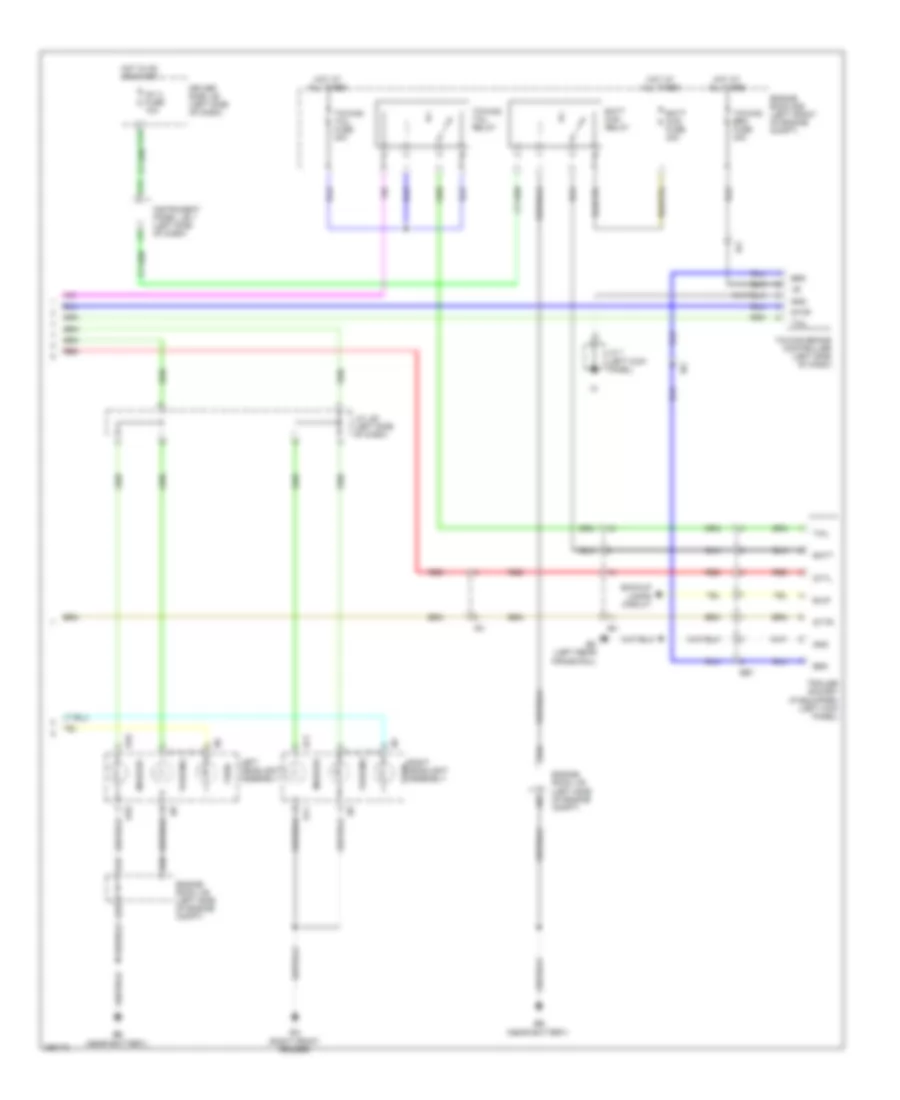 Exterior Lamps Wiring Diagram, with Trailer Tow (4 of 4) for Toyota Tacoma X-Runner 2013