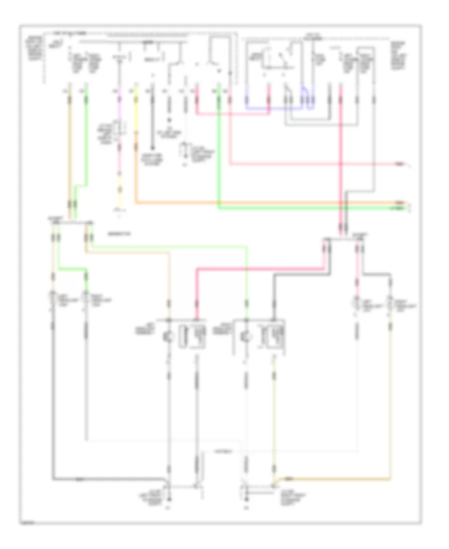 Headlamps  Fog Lamps Wiring Diagram (1 of 2) for Toyota Avalon Limited 2009
