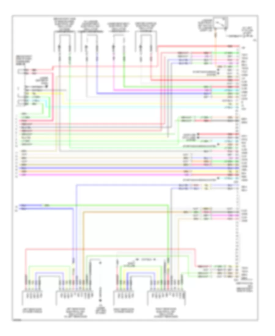 Power Door Locks Wiring Diagram, with Smart Key System (4 of 4) for Toyota Avalon Limited 2009