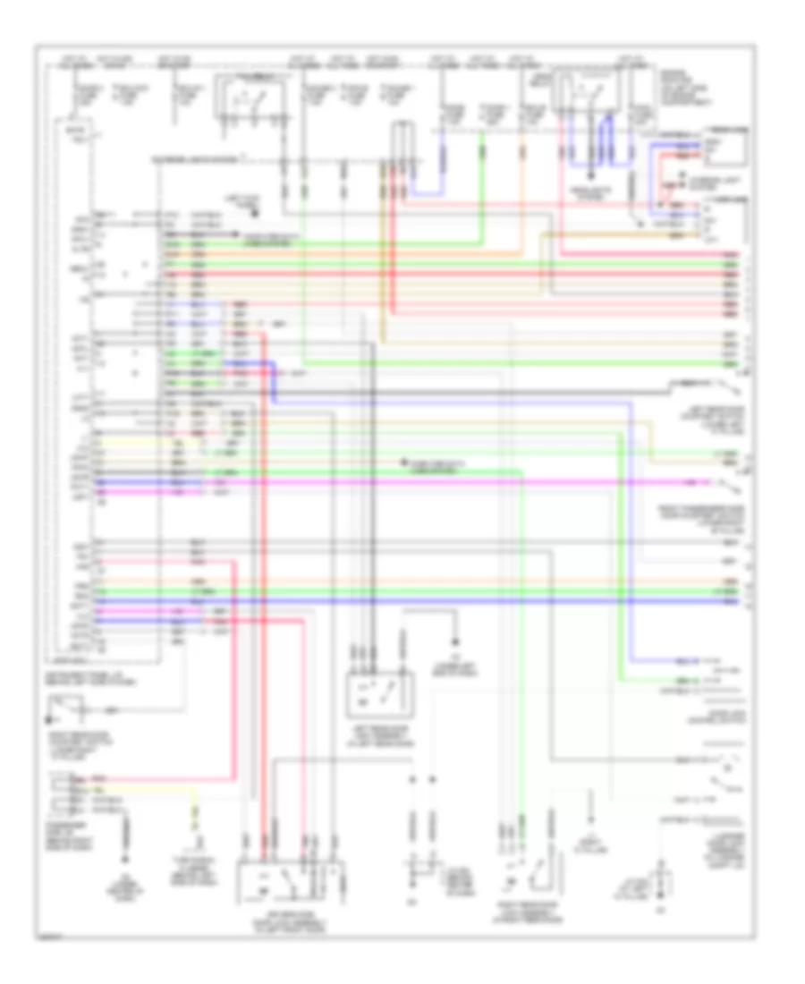 Power Door Locks Wiring Diagram without Smart Key System 1 of 2 for Toyota Avalon Limited 2009