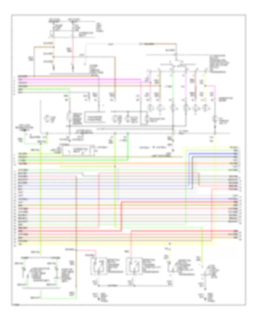 3.4L, Engine Performance Wiring Diagrams, AT (3 of 4) for Toyota T100 SR5 1995