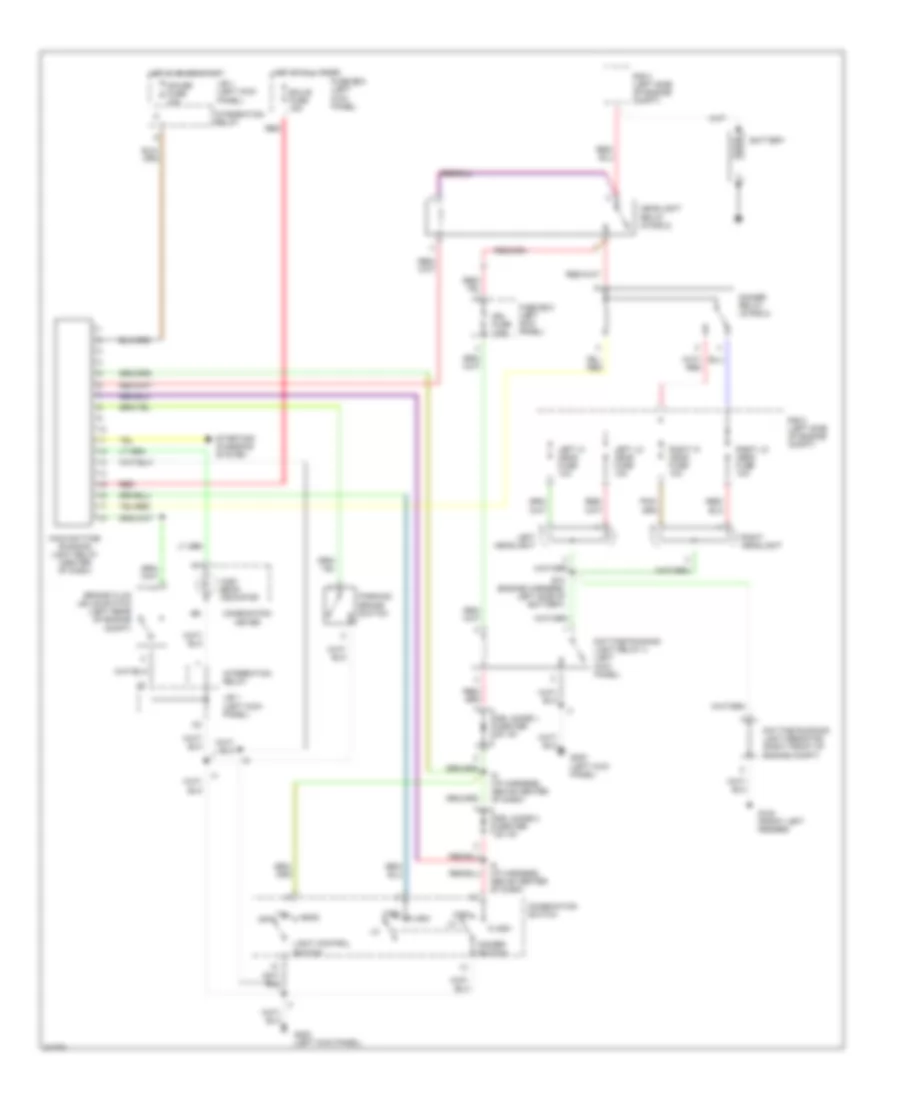 Headlight Wiring Diagram with DRL for Toyota T100 SR5 1995