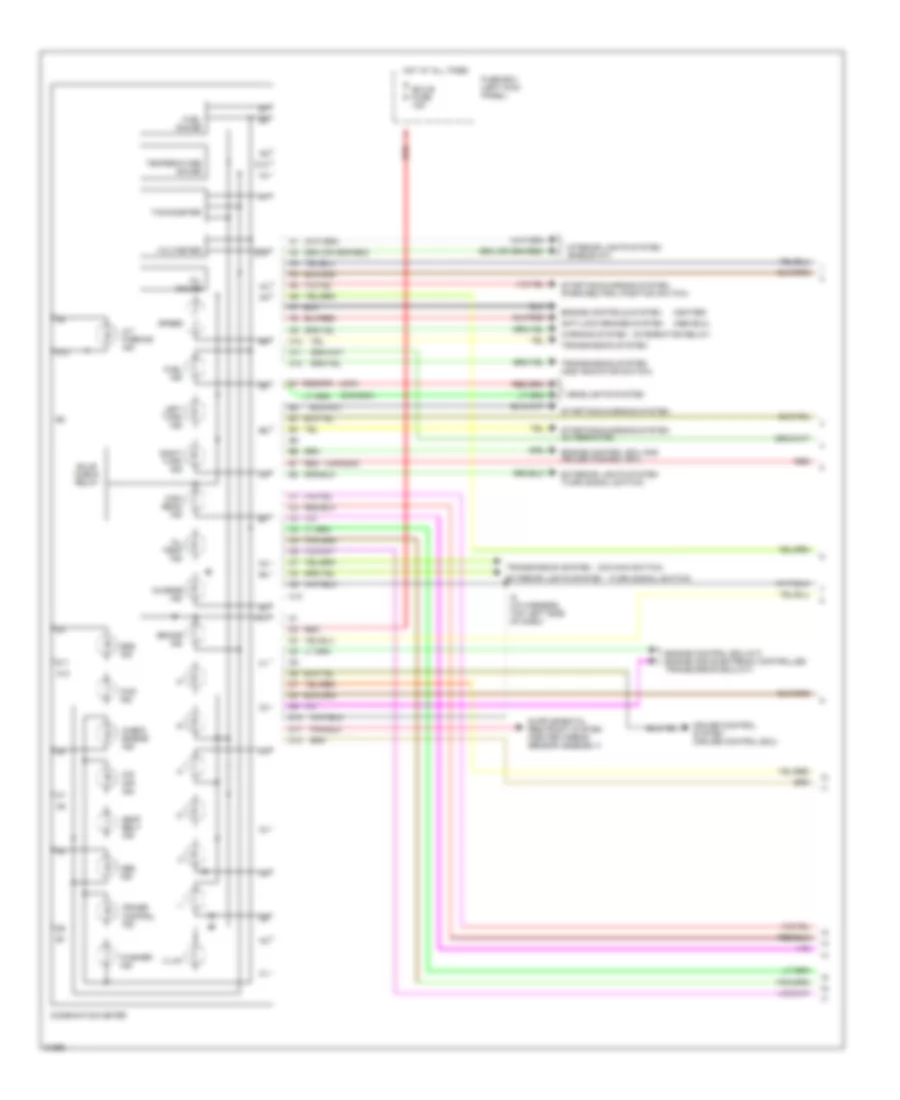 Instrument Cluster Wiring Diagram with Tach 1 of 2 for Toyota T100 SR5 1995