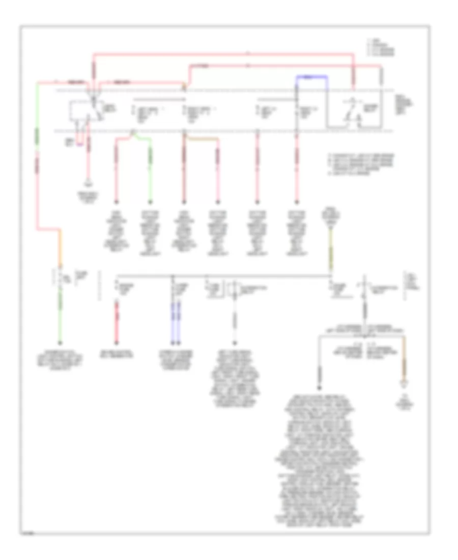 Power Distribution Wiring Diagram (2 of 2) for Toyota T100 SR5 1995