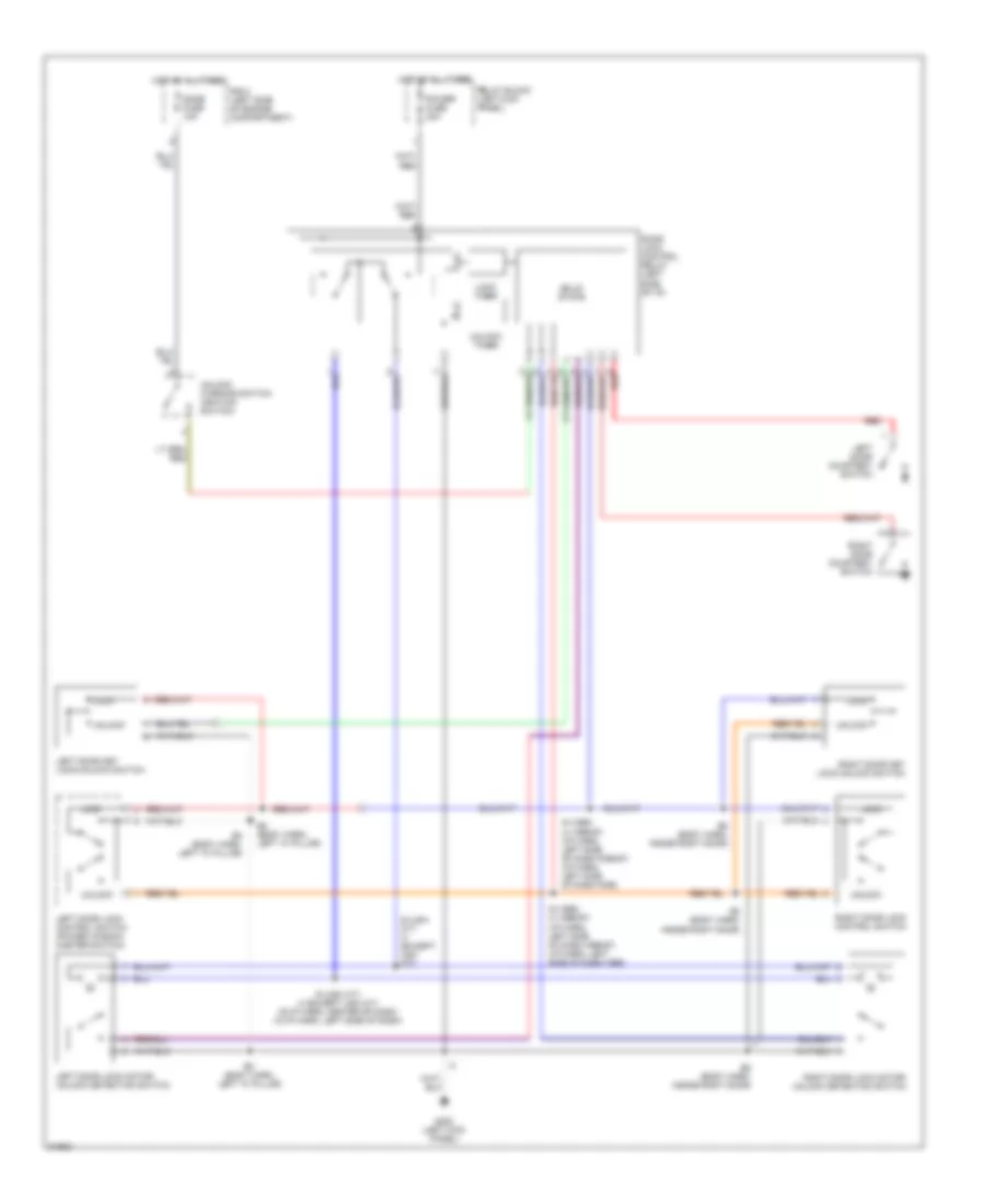 Power Door Lock Wiring Diagram for Toyota T100 SR5 1995