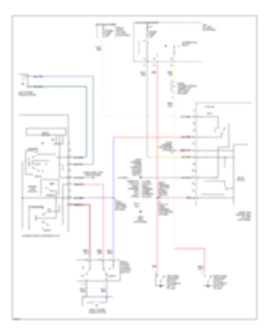 Power Window Wiring Diagram for Toyota T100 SR5 1995