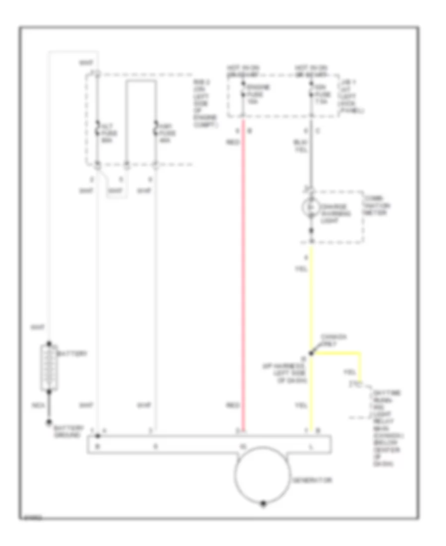 Charging Wiring Diagram for Toyota T100 SR5 1995